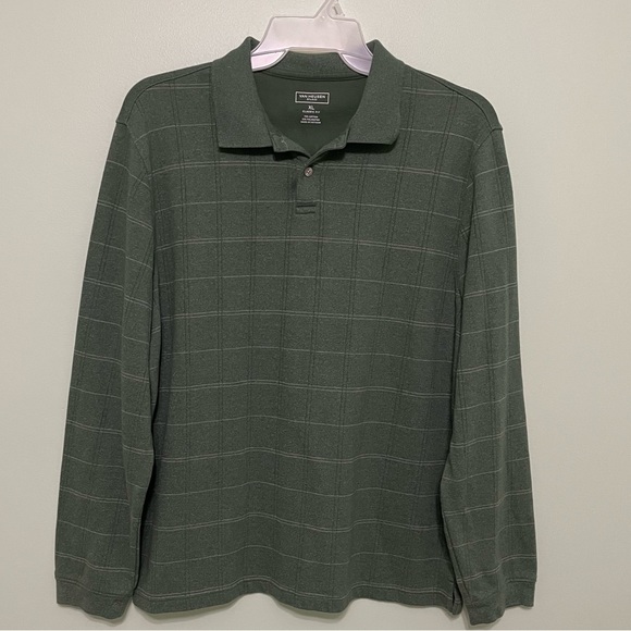 Van Heusen Other - Mens XL Van Heusen (flex) green polo with stripes size XL in great shape